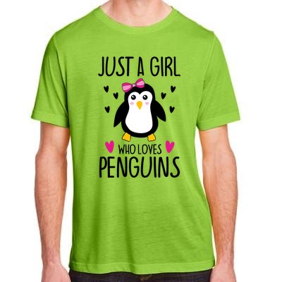 Cute Just A Who Loves Penguins Trendy Penguin Gift Adult ChromaSoft Performance T-Shirt