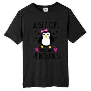 Cute Just A Who Loves Penguins Trendy Penguin Gift Tall Fusion ChromaSoft Performance T-Shirt