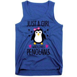 Cute Just A Who Loves Penguins Trendy Penguin Gift Tank Top