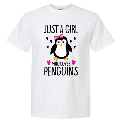 Cute Just A Who Loves Penguins Trendy Penguin Gift Garment-Dyed Heavyweight T-Shirt