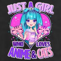 Cute Just A Girl Who Love Anime And Cats Hat
