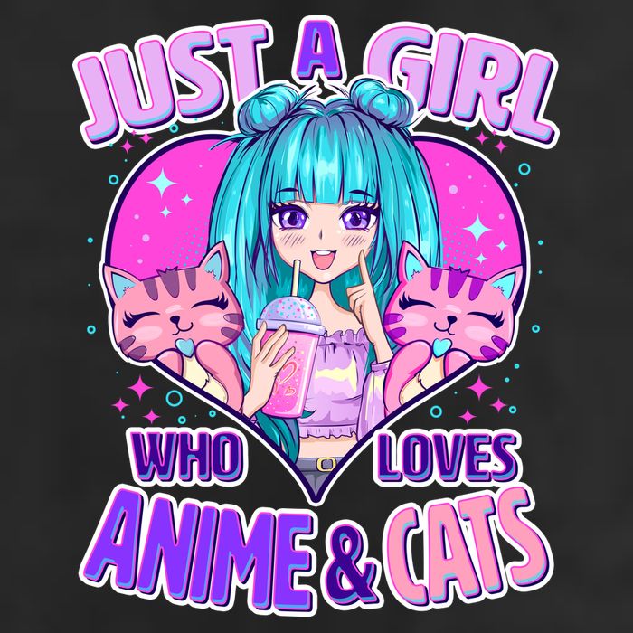 Cute Just A Girl Who Love Anime And Cats Hat