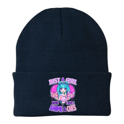 Cute Just A Girl Who Love Anime And Cats Beanie