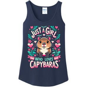 Capybara Just A Girl Who Loves Capybaras Ladies Essential Tank