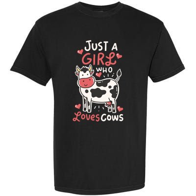 Cow Just A Who Loves Cows Farmer Butcher Milk Garment-Dyed Heavyweight T-Shirt