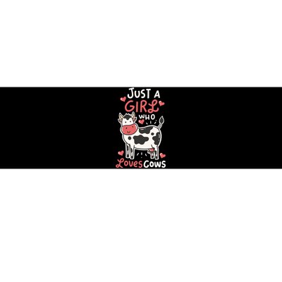 Cow Just A Who Loves Cows Farmer Butcher Milk Bumper Sticker