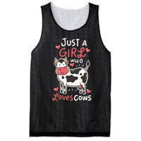 Cow Just A Who Loves Cows Farmer Butcher Milk Mesh Reversible Basketball Jersey Tank