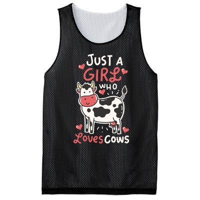 Cow Just A Who Loves Cows Farmer Butcher Milk Mesh Reversible Basketball Jersey Tank