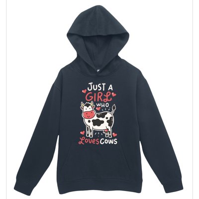 Cow Just A Who Loves Cows Farmer Butcher Milk Urban Pullover Hoodie