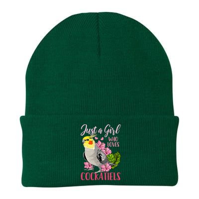 Cockatiel Just A Girl Who Loves Cockatiels Cute Gift Knit Cap Winter Beanie