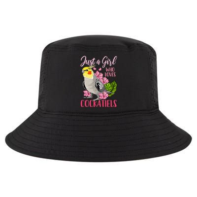 Cockatiel Just A Girl Who Loves Cockatiels Cute Gift Cool Comfort Performance Bucket Hat