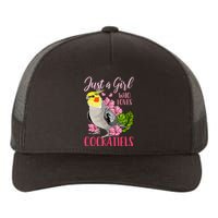 Cockatiel Just A Girl Who Loves Cockatiels Cute Gift Yupoong Adult 5-Panel Trucker Hat