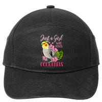 Cockatiel Just A Girl Who Loves Cockatiels Cute Gift 7-Panel Snapback Hat