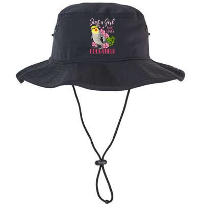 Cockatiel Just A Girl Who Loves Cockatiels Cute Gift Legacy Cool Fit Booney Bucket Hat