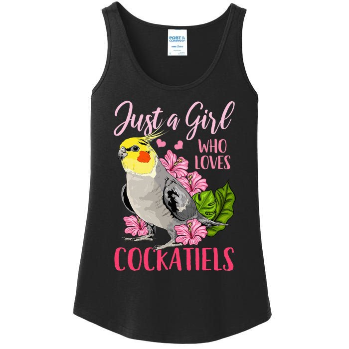 Cockatiel Just A Girl Who Loves Cockatiels Cute Gift Ladies Essential Tank