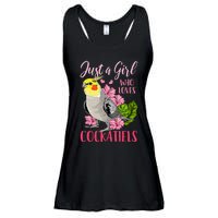 Cockatiel Just A Girl Who Loves Cockatiels Cute Gift Ladies Essential Flowy Tank