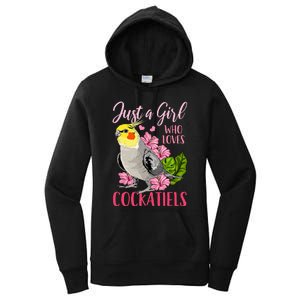 Cockatiel Just A Girl Who Loves Cockatiels Cute Gift Women's Pullover Hoodie