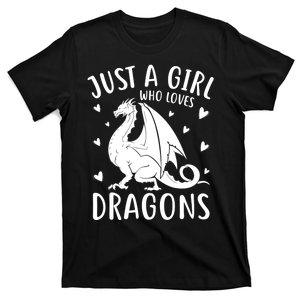 Cute Just A Girl Who Loves Dragons T-Shirt