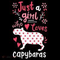 Capybara Just A Who Loves Capybaras Flower Performance Shirt