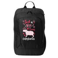 Capybara Just A Who Loves Capybaras Flower City Backpack