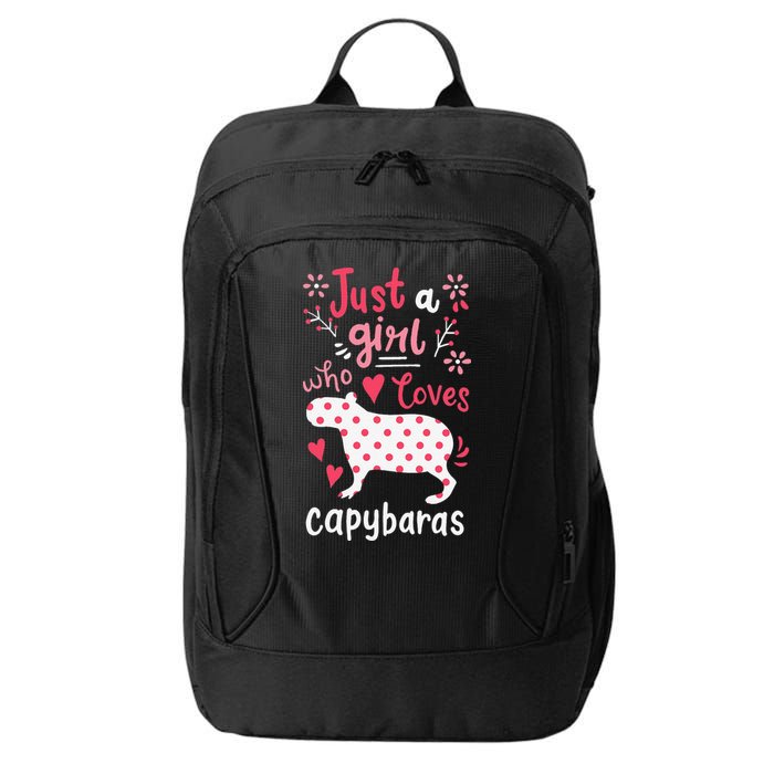 Capybara Just A Who Loves Capybaras Flower City Backpack