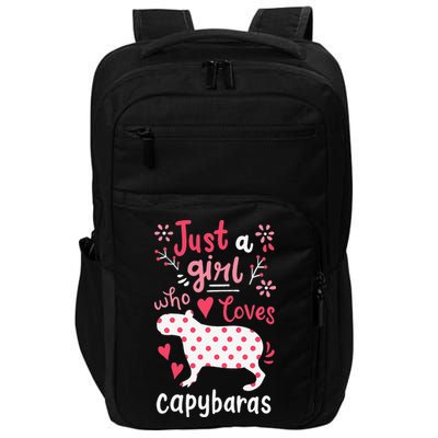Capybara Just A Who Loves Capybaras Flower Impact Tech Backpack