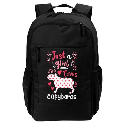 Capybara Just A Who Loves Capybaras Flower Backpack