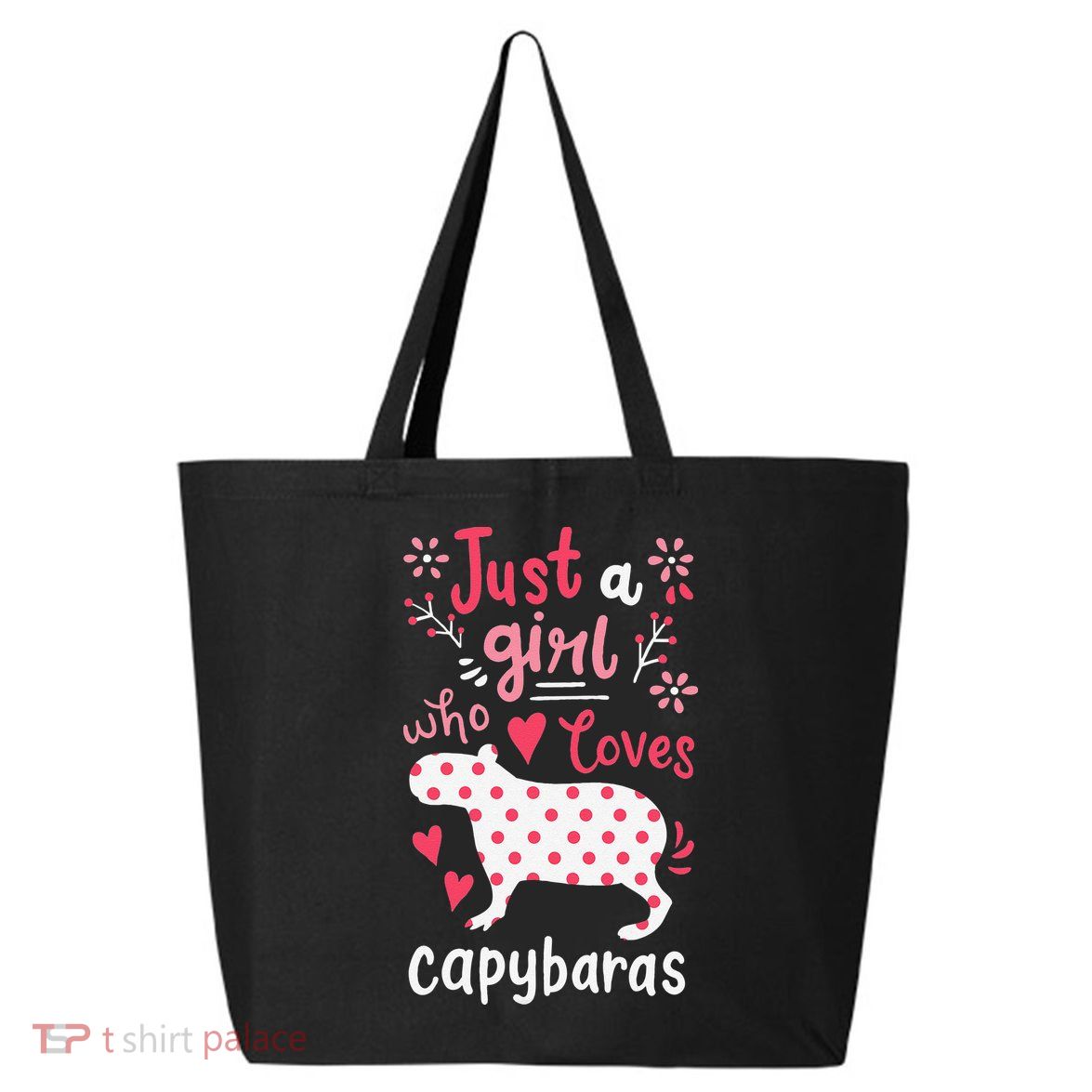 Capybara Just A Who Loves Capybaras Flower 25L Jumbo Tote