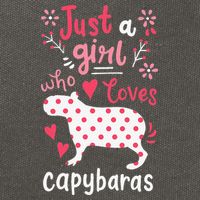 Capybara Just A Who Loves Capybaras Flower Cotton Canvas Backpack