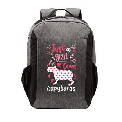 Capybara Just A Who Loves Capybaras Flower Vector Backpack