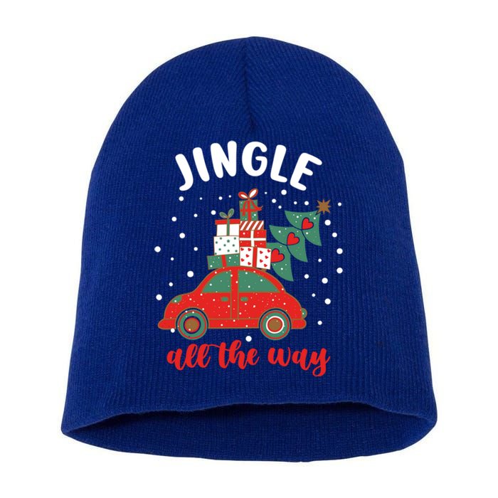 Christmas Jingle All The Way Gift Short Acrylic Beanie