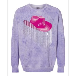 Cowboy Jewel And Glitter Colorblast Crewneck Sweatshirt