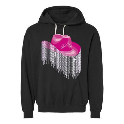 Cowboy Jewel And Glitter Garment-Dyed Fleece Hoodie