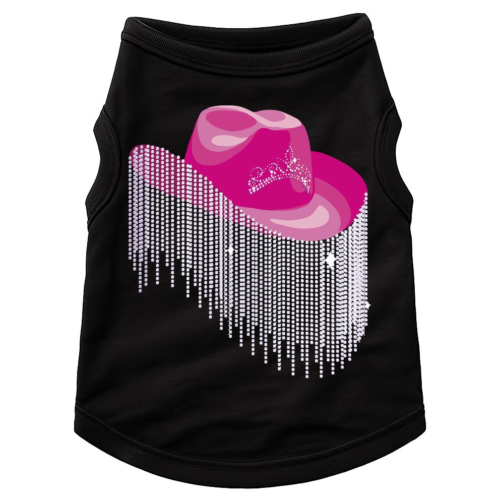 Cowboy Jewel And Glitter Doggie Tank