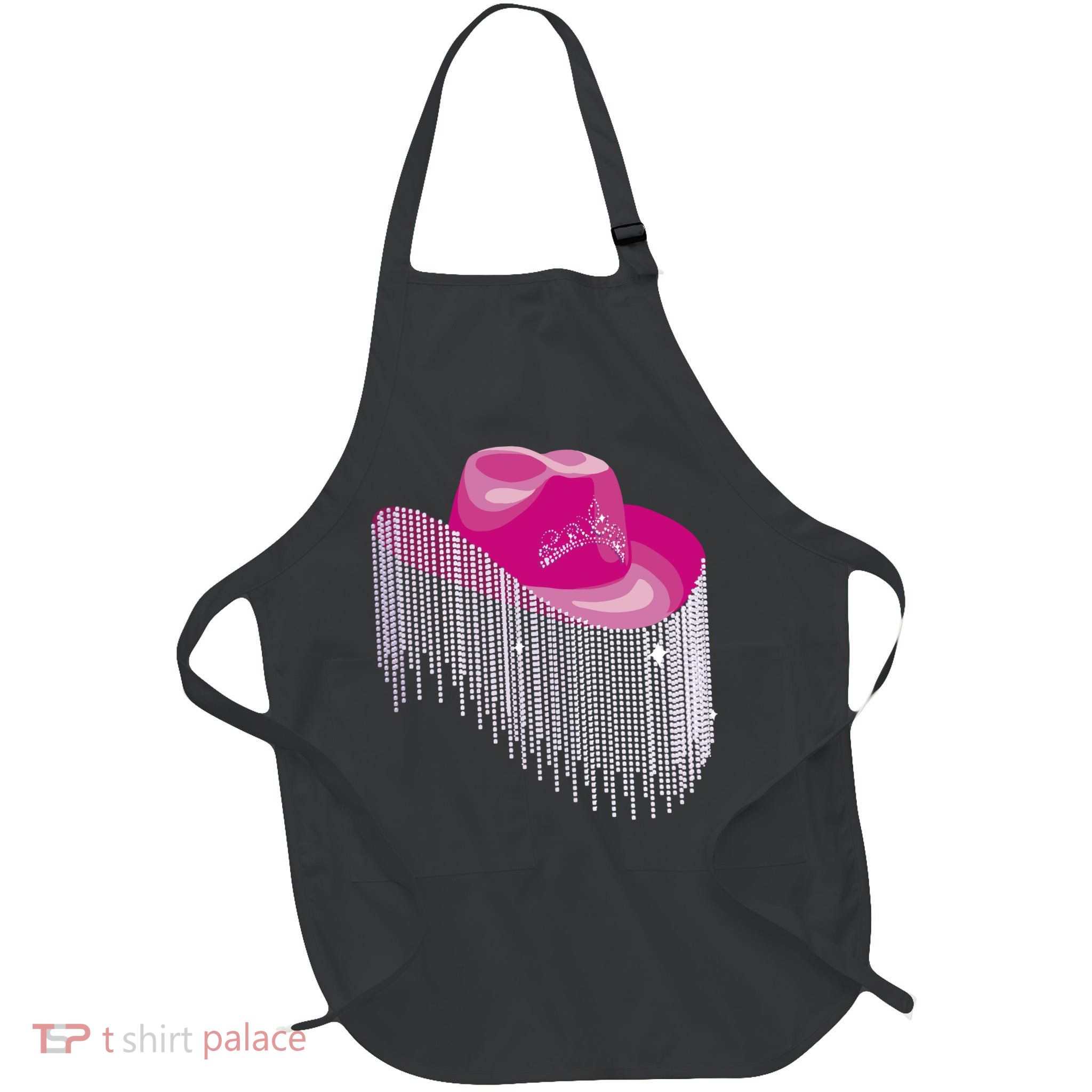 Cowboy Jewel And Glitter Full-Length Apron With Pockets