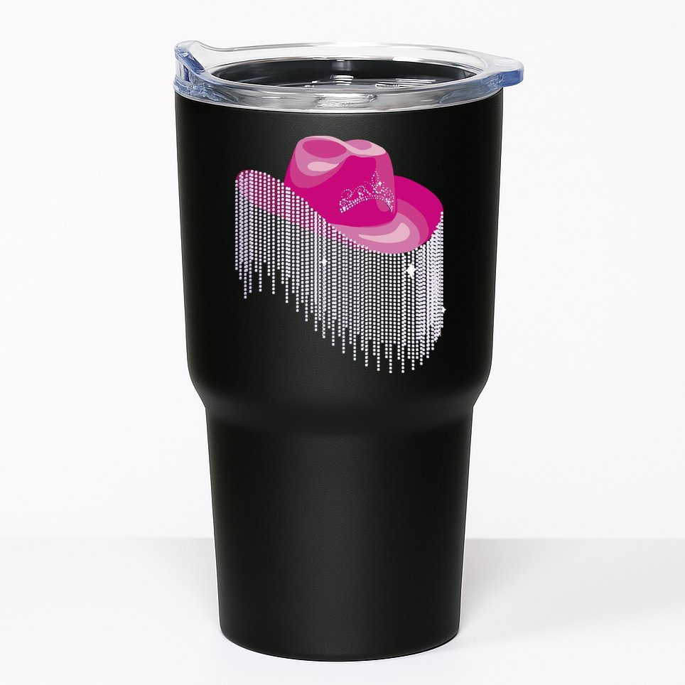 Cowboy Jewel And Glitter Tumbler
