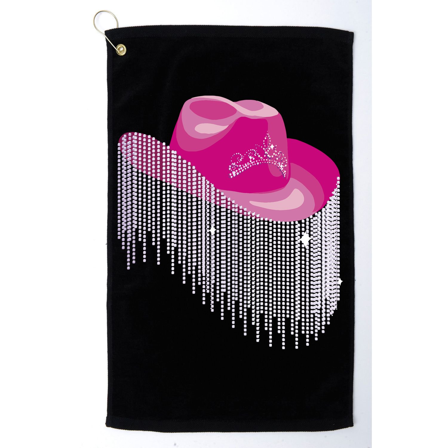 Cowboy Jewel And Glitter Golf Towel
