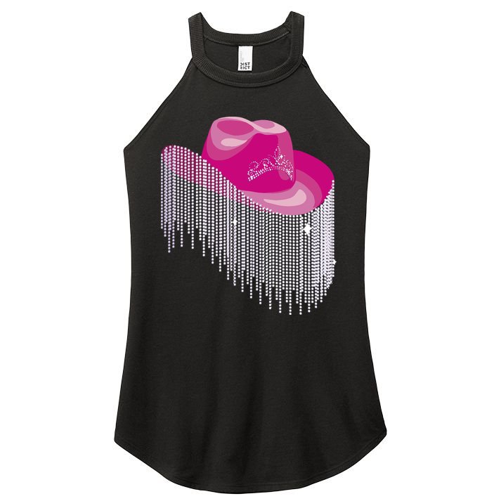 Cowboy Jewel And Glitter Women's Perfect Tri Rocker Tank