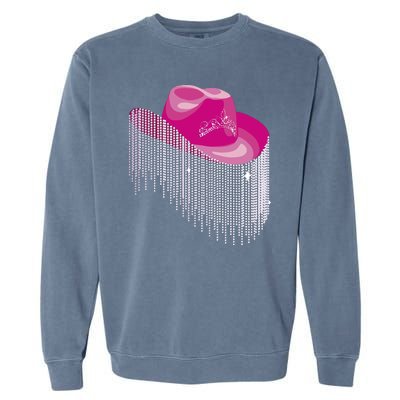 Cowboy Jewel And Glitter Garment-Dyed Sweatshirt