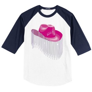 Cowboy Jewel And Glitter Baseball Sleeve Shirt