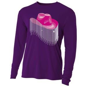 Cowboy Jewel And Glitter Cooling Performance Long Sleeve Crew