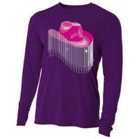 Cowboy Jewel And Glitter Cooling Performance Long Sleeve Crew