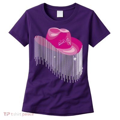 Cowboy Jewel And Glitter Womens T-Shirt