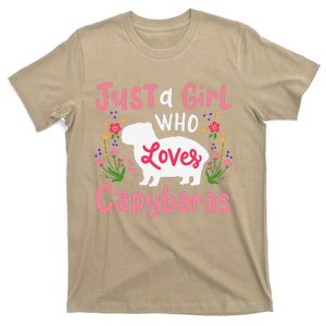 Capybara Just A Girl Who Loves Capybaras T-Shirt