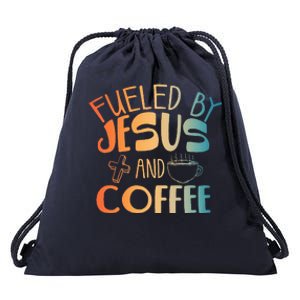 Cool Jesus Art For Christian Jesus Coffee Lover Drawstring Bag