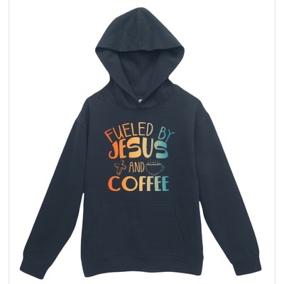 Cool Jesus Art For Christian Jesus Coffee Lover Urban Pullover Hoodie