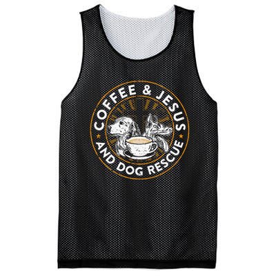 Coffee& Jesus And Dog Rescue Animal Rescue Cat Dog Mesh Reversible Basketball Jersey Tank