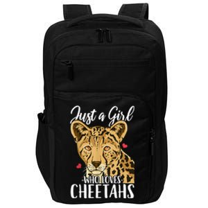 Cheetah Just A Girl Who Loves Cheetahs Cool Gift Impact Tech Backpack