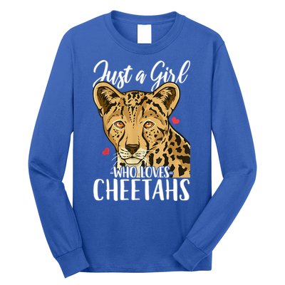 Cheetah Just A Girl Who Loves Cheetahs Cool Gift Long Sleeve Shirt