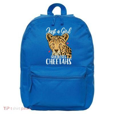 Cheetah Just A Girl Who Loves Cheetahs Cool Gift 16 in Basic Backpack